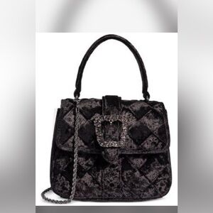 Sam Edelman Gorgeous Elegant Black velvet  Handbag